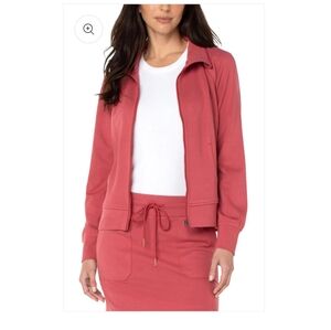 COPY - Liverpool full zip seamed jacket & skorts, XS. Rosebud color, nwt!